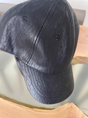 Distressed Leather Cap