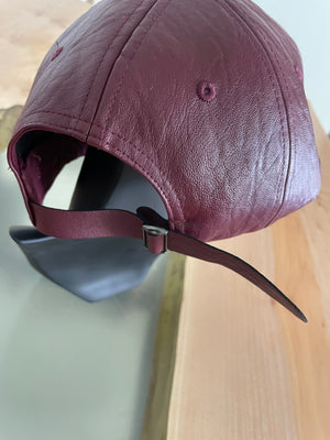 Distressed Leather Cap