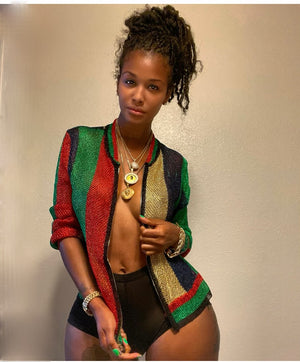 “ Caribbean Girl” Mesh Jacket