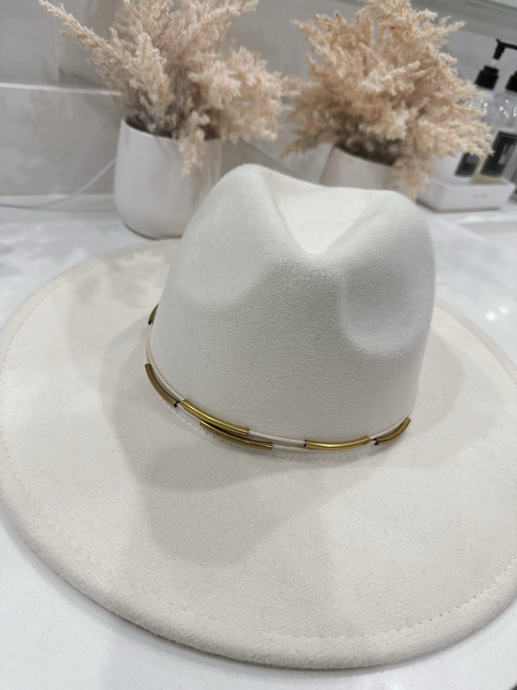 Gold Rim Ferra Hat