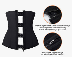 Double Compression” waist trainer with zipper – Goodeez Boutique